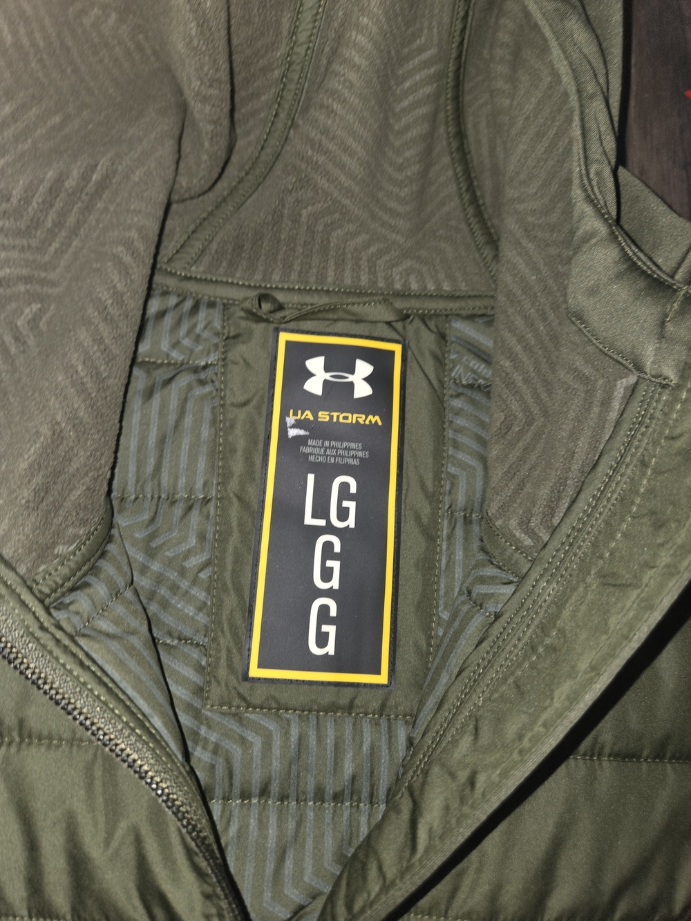 Under Armour storm lightweight hooded storm jacket full zip green Large - Picture 3 of 7